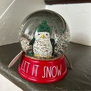 Rae Dunn LET IT SNOW Snow Globe ll